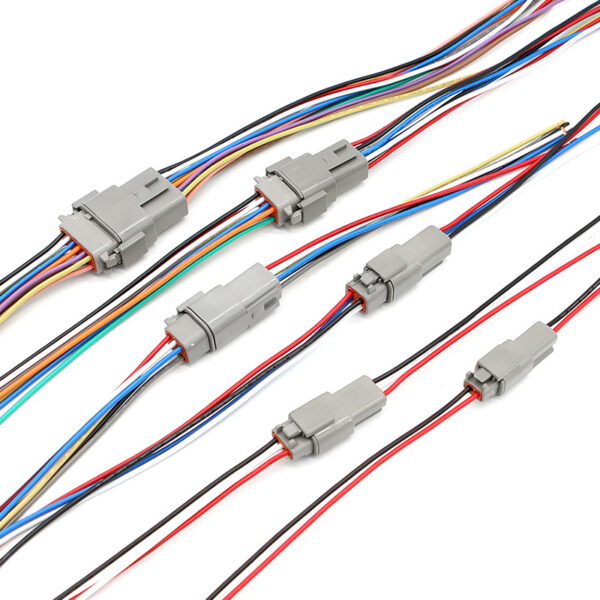 Motor vehicle and motorcycle brake JST connector with wire male end and female end connector