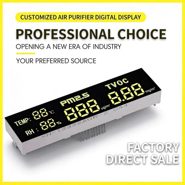 Factory LED digital tube display screen full color air purifier digital screen high brightness LED digital tube