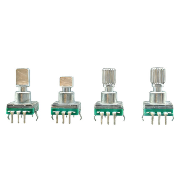 EC11 Thin Vertical 1 5mm Silicone Silent rotary encoder Press Switch 360° Incremental Rotary Encoder